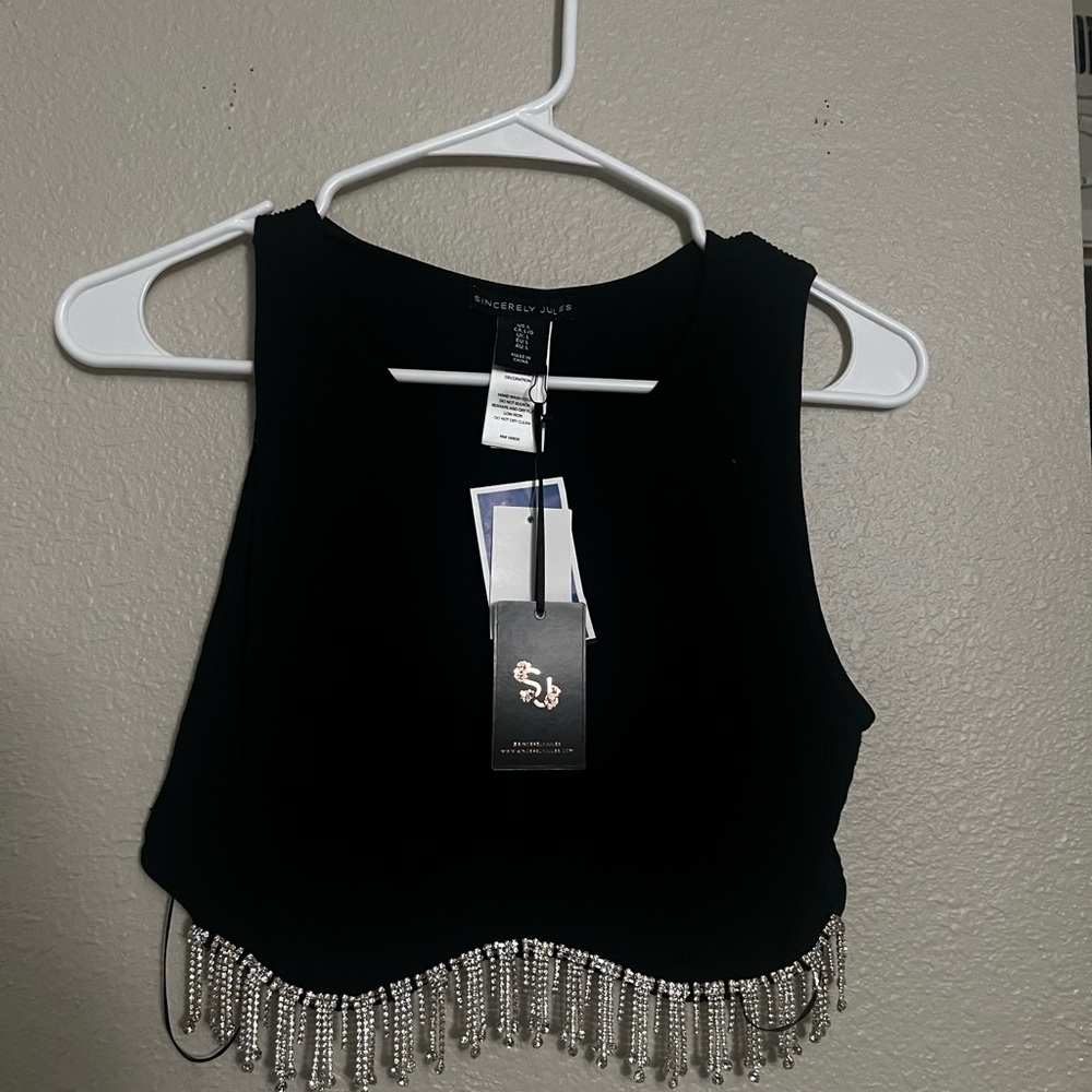 Fringe crop top